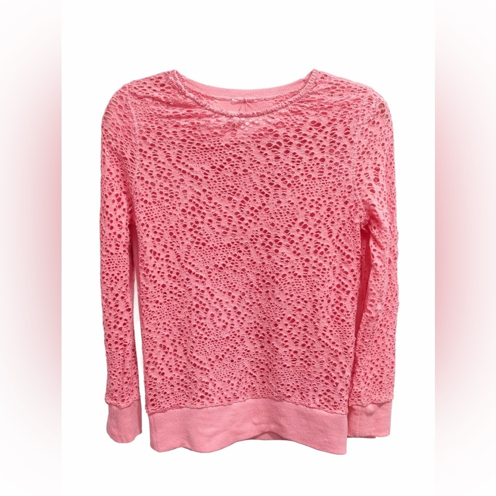 ☀️We The Free Coral Lace Knit Sweater Top XS Boho